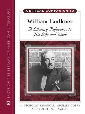 cover image of Critical Companion to William Faulkner